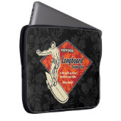 Verein-surfender Diamant-hawaiischer Laptopschutzhülle (Vorne Rechts)