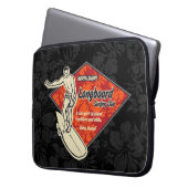 Verein-surfender Diamant-hawaiischer Laptopschutzhülle (Vorderseite Links)