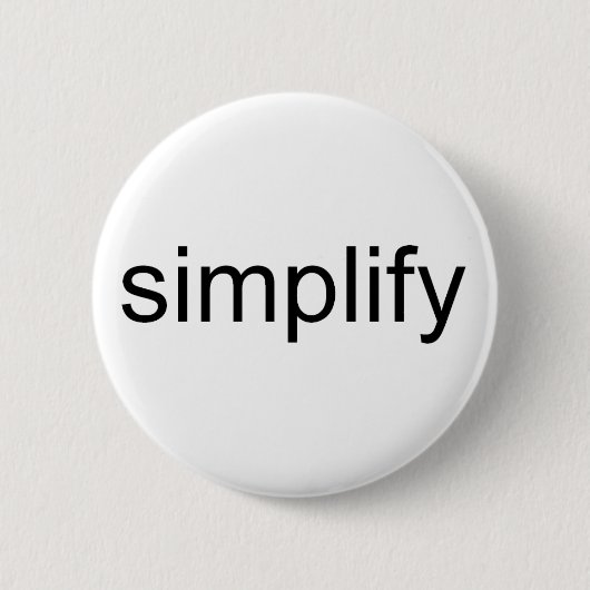 Vereinfachen Button (Vorderseite)