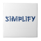 vereinfachen fliese (Vorderseite)