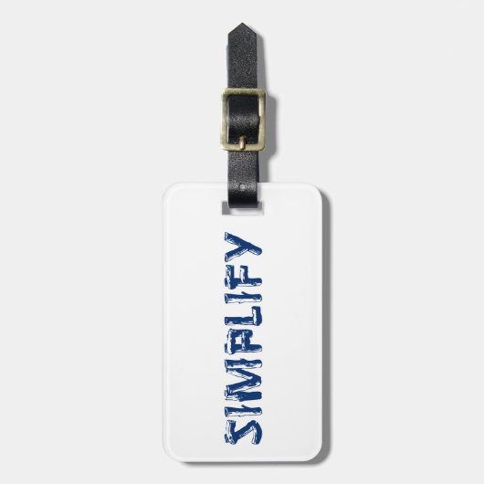 vereinfachen gepäckanhänger (Vorderseite vertikal)