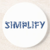 vereinfachen getränkeuntersetzer (Vorne)