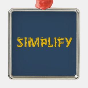 vereinfachen ornament aus metall