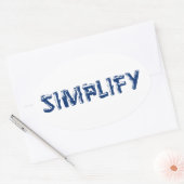 vereinfachen ovaler aufkleber (Umschlag)