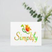 vereinfachen postkarte (Stehend Vorderseite)