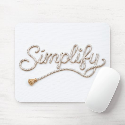 Vereinfachen Sie das Seiltext Mousepad (Mit Mouse)