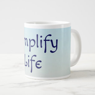 Vereinfachen Sie die Tasse von Life Jumbo-Kaffee