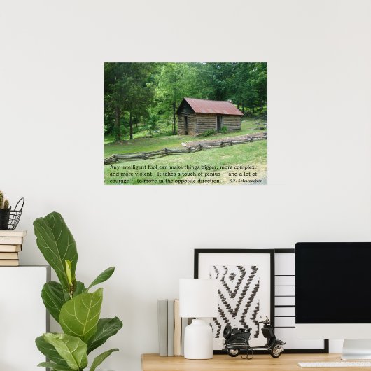 Vereinfachen Sie Ihr Leben Poster (Heimbüro)