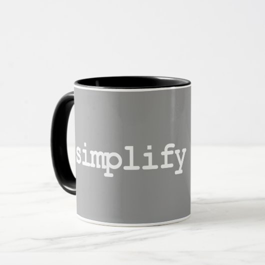 vereinfachen Sie Tasse (Vorderseite Links)