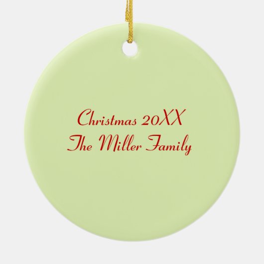 Vereinfachen Sie Weihnachtsverzierung Keramikornament (Hinten)