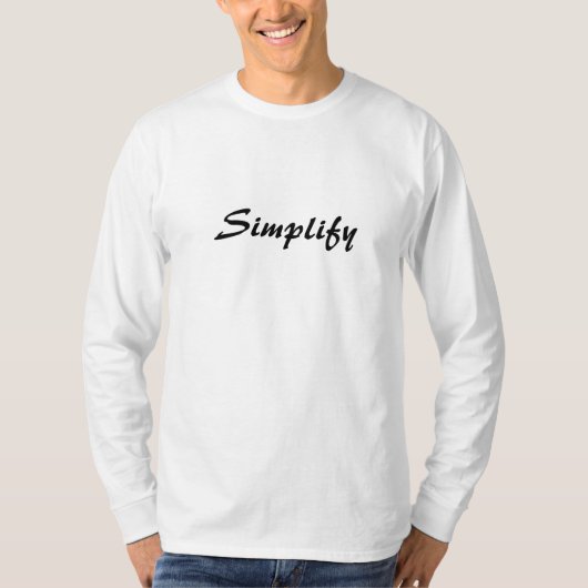vereinfachen T-Shirt (Vorderseite)