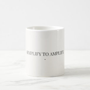 Vereinfachen um zu verstärken Minimalistische Tass Kaffeetasse