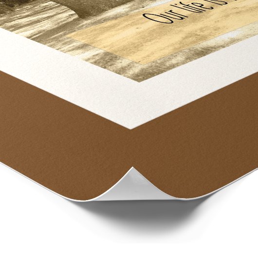 Vereinfacht - Thoreau-Zitat - Kunstdruck Poster (Ecke)