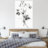 Vereinfachte Cilantro-Blätter Zeichnend Leinwanddruck (Insitu (Schlafzimmer))