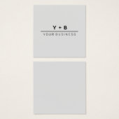 Vereinfachte + Intimen - Logo-Merkkarte (Vorne & Hinten)