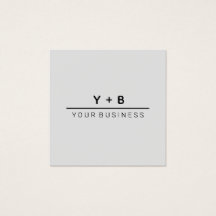 Vereinfachte + Intimen - Logo-Merkkarte