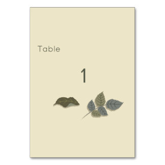 Vereinfachte Lila Blume mit grünen Blätter Tischnummer