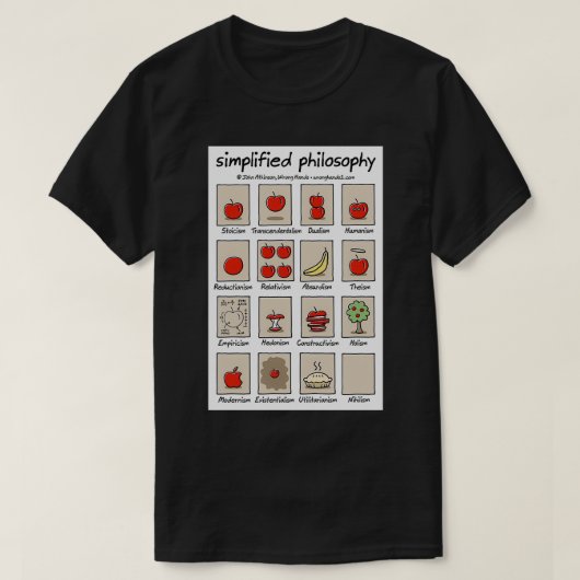 vereinfachte Philosophie Classic TShirt (Design vorne)