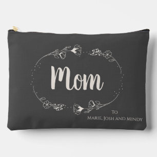 Vereinfachte Wildblume für Mama von ihren Kindern Zubehörtasche