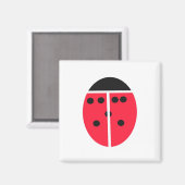Vereinfachter Ladybug Magnet (Vorderseite/Rückseite)