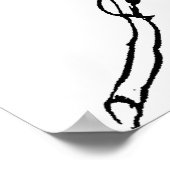 Vereinfachter Olivenzweig Poster (Ecke)