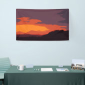 Vereinfachter Sonnenuntergang Banner (Messeveranstaltung)