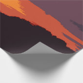 Vereinfachter Sonnenuntergang Geschenkpapier (Ecke)