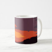 Vereinfachter Sonnenuntergang Kaffeetasse (VorderseiteRechts)