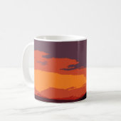 Vereinfachter Sonnenuntergang Kaffeetasse (Vorderseite Links)