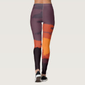 Vereinfachter Sonnenuntergang Leggings (Rückseite)