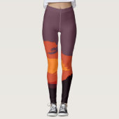 Vereinfachter Sonnenuntergang Leggings (Vorderseite)