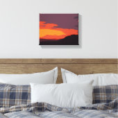 Vereinfachter Sonnenuntergang Leinwanddruck (Insitu (Schlafzimmer))