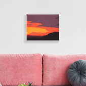 Vereinfachter Sonnenuntergang Leinwanddruck (Insitu (Wohnzimmer))