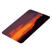 Vereinfachter Sonnenuntergang Magnet (Linke Seite)