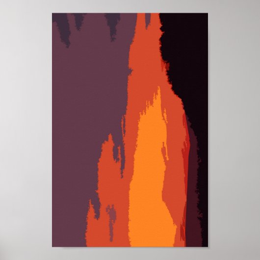 Vereinfachter Sonnenuntergang Poster (Vorne)