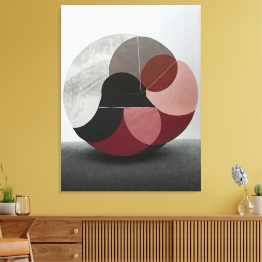 Vereinfachtes Wesen Leinwanddruck (Insitu (Wohnzimmer))