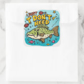 Vereinfachung und Inhalte Quadratischer Aufkleber (Tasche)