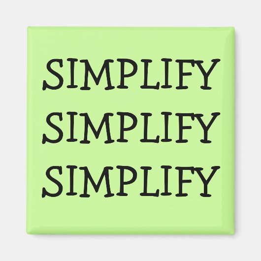 VEREINFACHUNG VON MAGNET (Vorne)