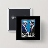 Vereinigen Amerika Iconic Trump Button (Vorne & Hinten)