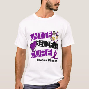 VEREINIGEN Sie GLAUBEN HEILUNG Crohns Krankheit T-Shirt