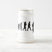 Vereinigen Sie Mann-Pool-Typgeschenke für Bierglas (Mittel)