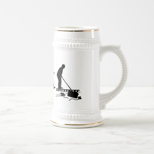 Vereinigen Sie Mann-Pool-Typgeschenke für Bierglas (Rechts)