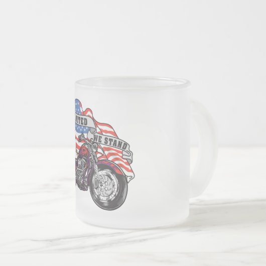 Vereinigt stehen wir mattglastasse (VorderseiteRechts)