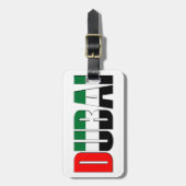 Vereinigte Arabische Emirate Flaggenfarben Dubai Gepäckanhänger (Vorderseite vertikal)