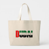 Vereinigte Arabische Emirate Flaggenfarben Dubai Jumbo Stoffbeutel (Rückseite)