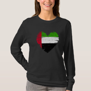 Vereinigte Arabische Emirate Heart Emirati Flag Em T-Shirt