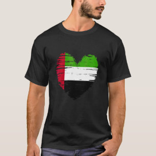Vereinigte Arabische Emirate Heart Emirati Flag Em T-Shirt