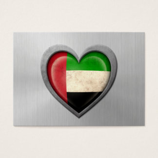 Vereinigte Arabische Emirate Herzenflagge Stainles