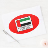 Vereinigte Arabische Emirate Ovaler Aufkleber (Umschlag)