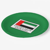 Vereinigte Arabische Emirate Pappteller (Schrägansicht)